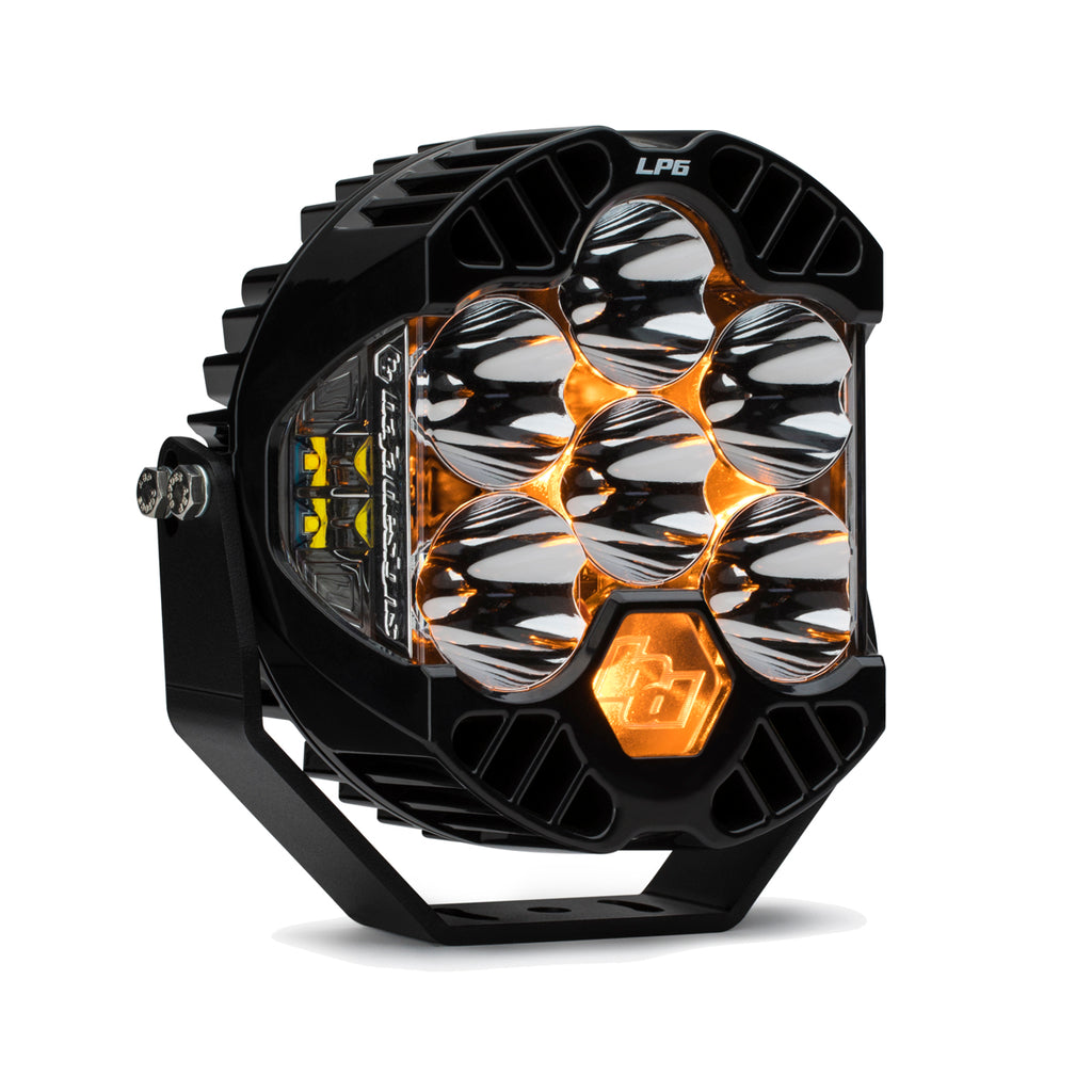 Baja Designs  LP6 Pro LED Auxiliary Light Pod - Universal Spot|Clear|Amber backlight