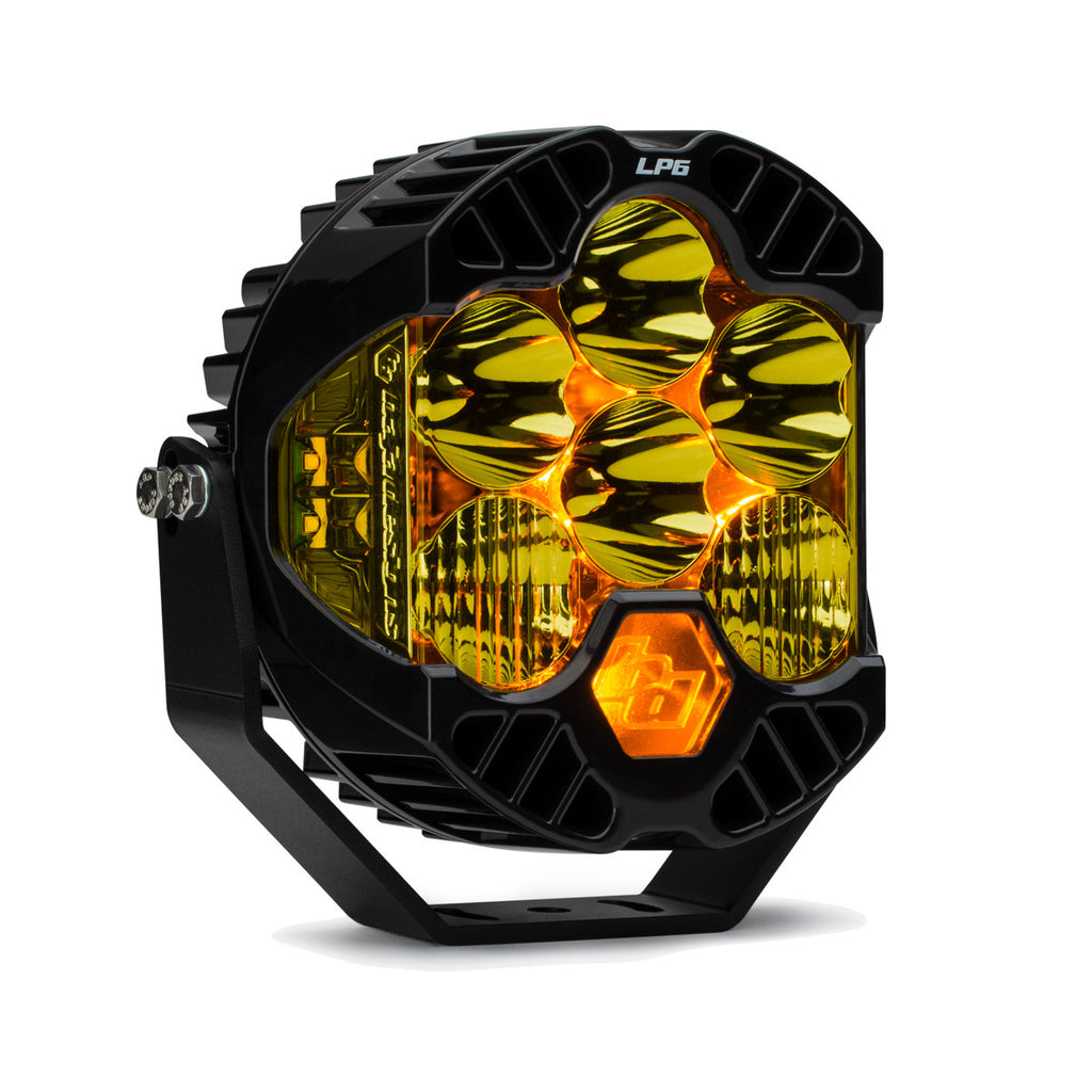 Baja Designs  LP6 Pro LED Auxiliary Light Pod - Universal Driving Combo|Amber|Amber backlight