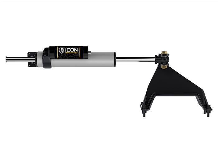 ICON 2023-2025 F-250/F-350 Ford Super Duty 4WD, 2.5 Centerline Steering Stabilizer Kit, Piggyback Reservoir