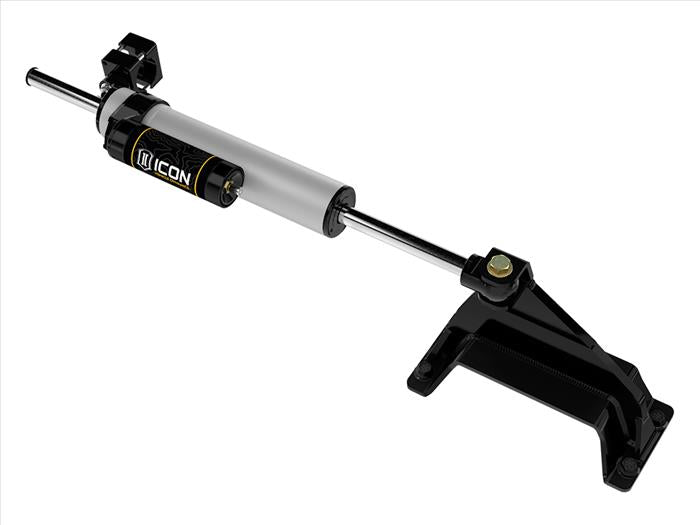 ICON 2023-2025 F-250/F-350 Ford Super Duty 4WD, 2.5 Centerline Steering Stabilizer Kit, Piggyback Reservoir