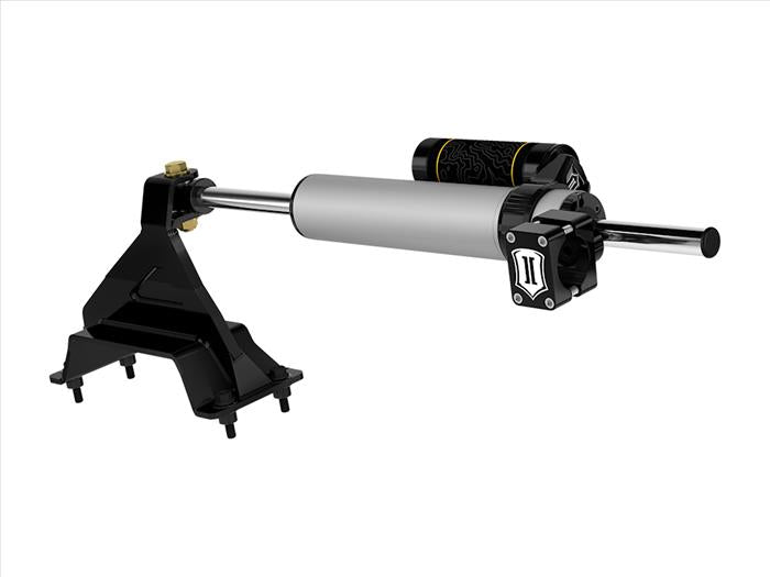 ICON 2023-2025 F-250/F-350 Ford Super Duty 4WD, 2.5 Centerline Steering Stabilizer Kit, Piggyback Reservoir