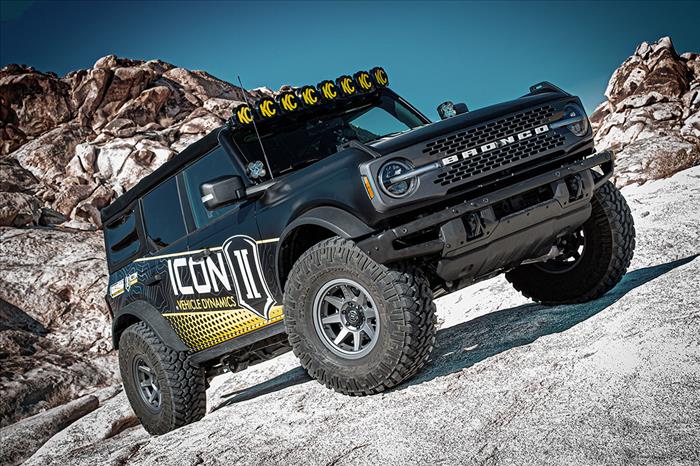 ICON 2021-2023 Ford Bronco, Rear, 1.25-3” Lift, V.S. 2.5 Series Coilover Kit, Remote Reservoir w/ CDXS, Heavy Rate Spring