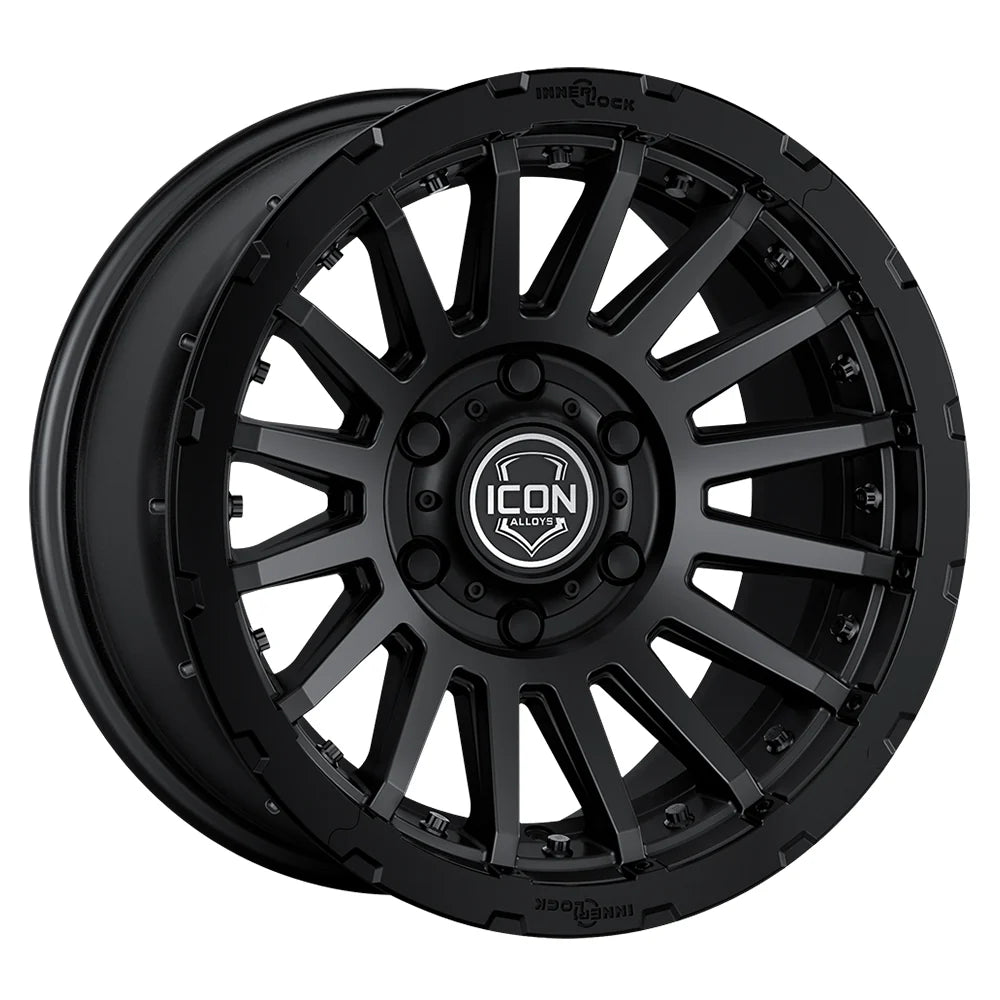 ICON Alloys Recon Pro, Satin Black, 18 x 9 / 8 x 170, 6mm Offset, 5.25" BS