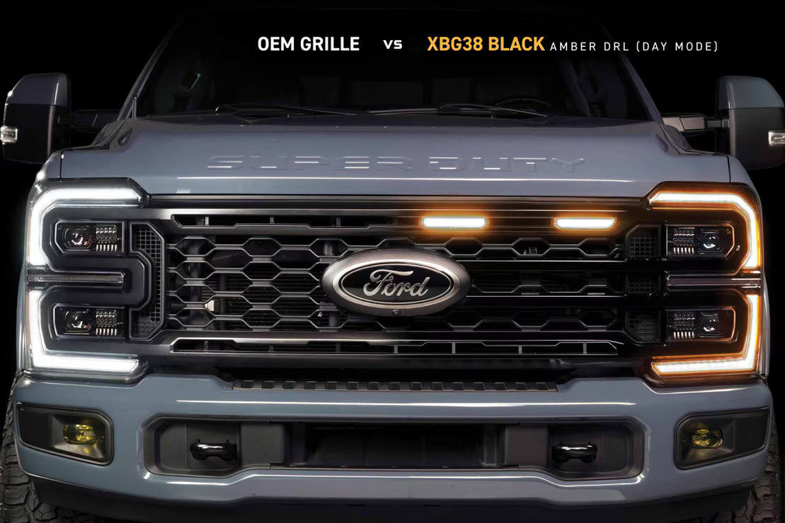 Morimoto 23-26 Ford Super Duty XBG LED DRL Grille (Black)