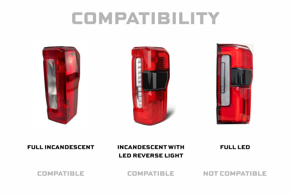 Morimoto 23-26 Super Duty XB LED Tail Lights (Smoked)