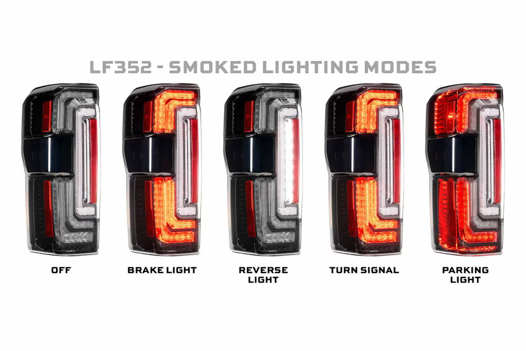 Morimoto 23-26 Super Duty XB LED Tail Lights (Smoked)