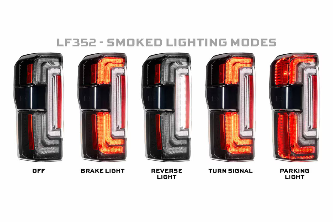 Morimoto 23-26 Super Duty XB LED Tail Lights (Smoked)