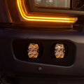 Baja Designs Squadron 2.0 Sport Dual Fog Pocket Light Kit - Ford 2023-26 F-250/350 Super Duty - Driving Combo | Clear