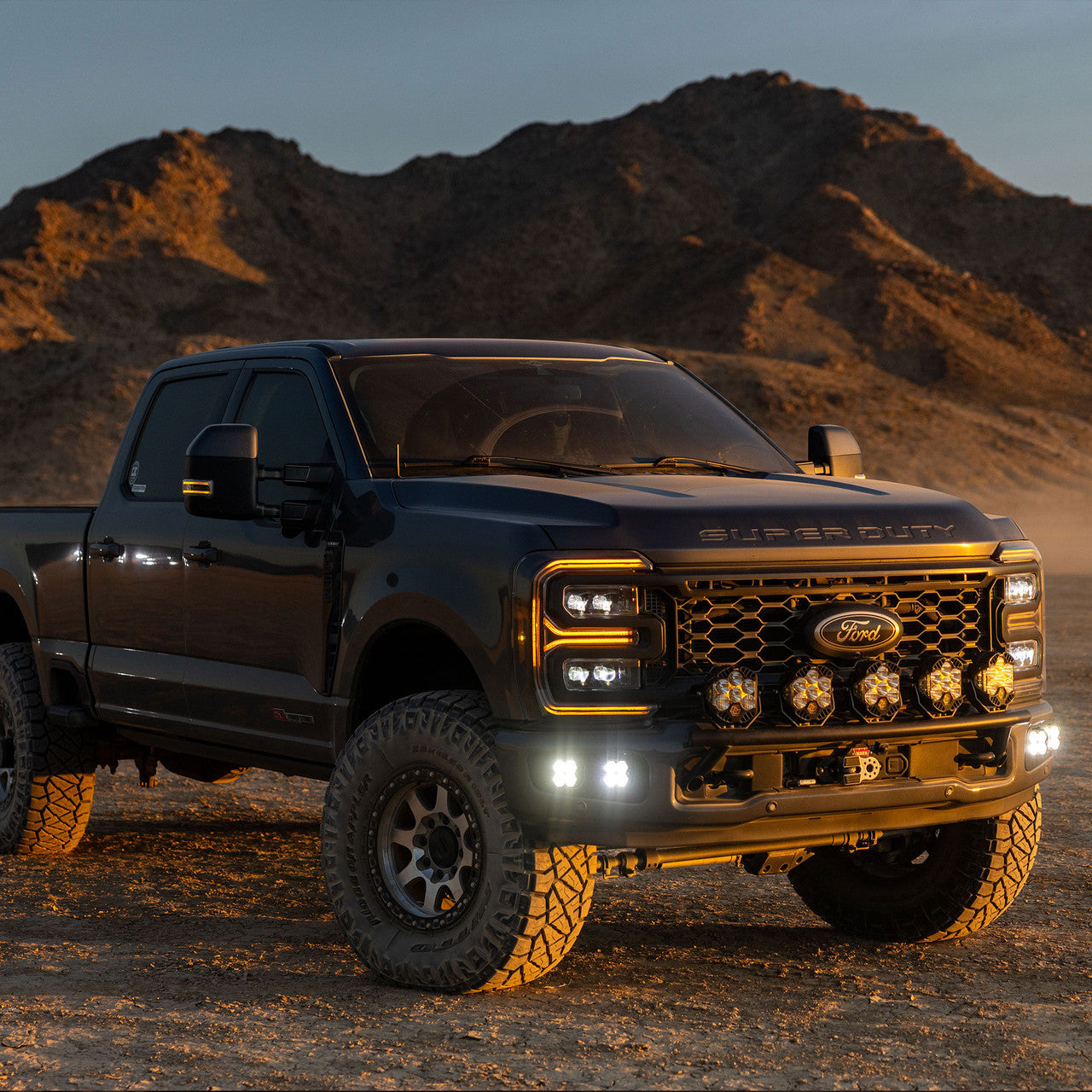 Baja Designs Squadron 2.0 Sport Dual Fog Pocket Light Kit - Ford 2023-26 F-250/350 Super Duty - Driving Combo | Clear