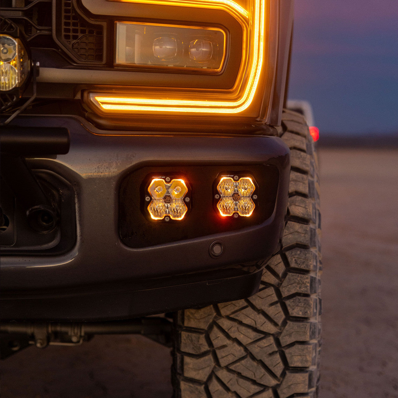 Baja Designs Squadron 2.0 PRO Dual Fog Pocket Light Kit - Ford 2023-26 F-250/350 Super Duty - Driving Combo | Clear